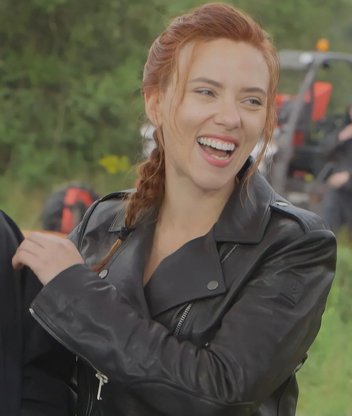 Natasha Romanoff Back Widow Motorcycle Leather Jacket