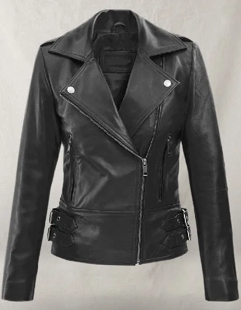 Natasha Romanoff Back Widow Motorcycle Leather Jacket