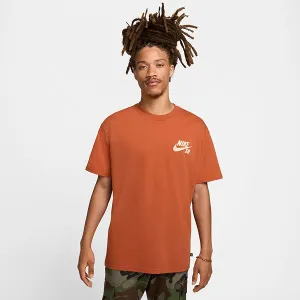 Nike Logo Skate T-Shirt - DARK RUSSET