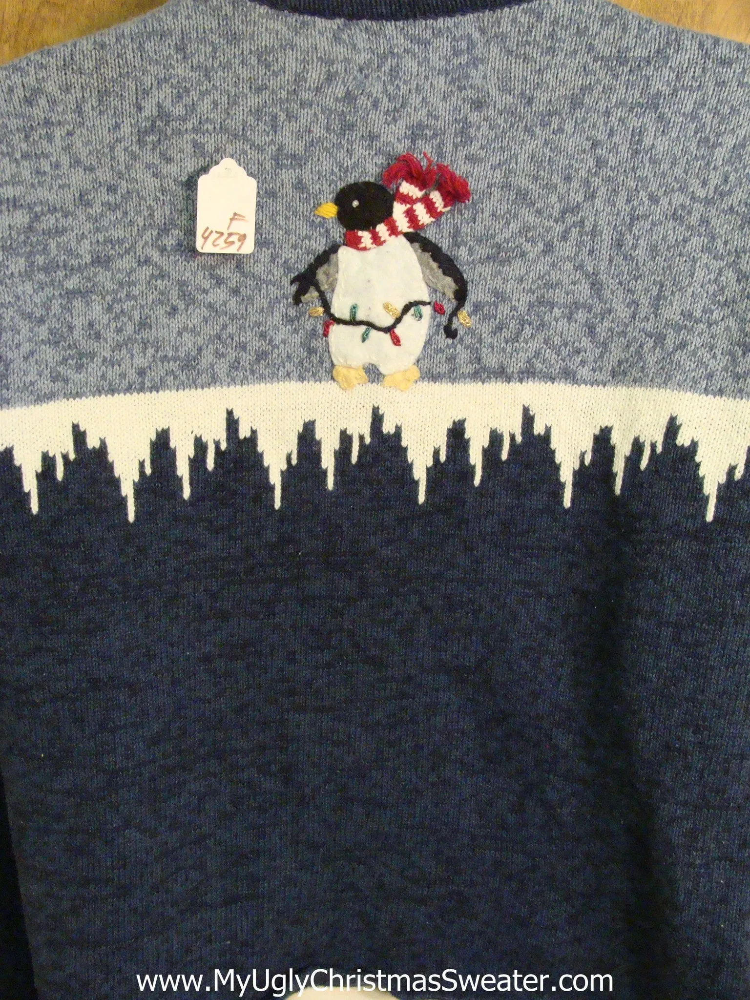 Penguins on Ice Ugliest Christmas Sweater