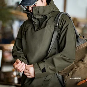 Retro Industrial Curing Hooded Jackets