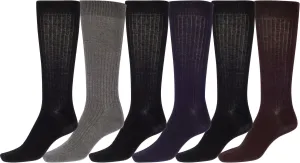 Sakkas Men's Cotton Blend Ribbed Dress Socks