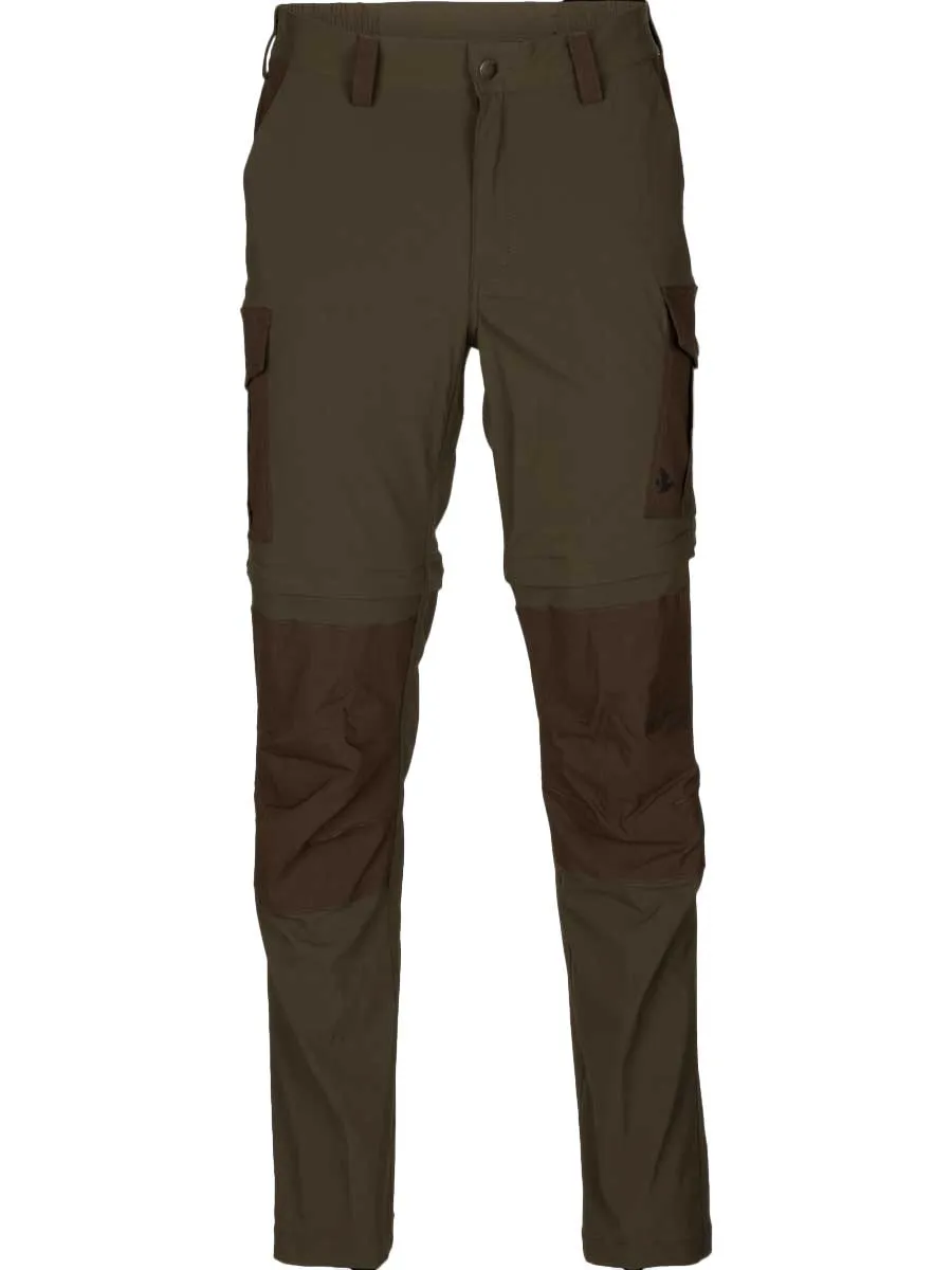 SEELAND Birch Zip-off Trousers - Men's - Pine Green/Demitasse Brown