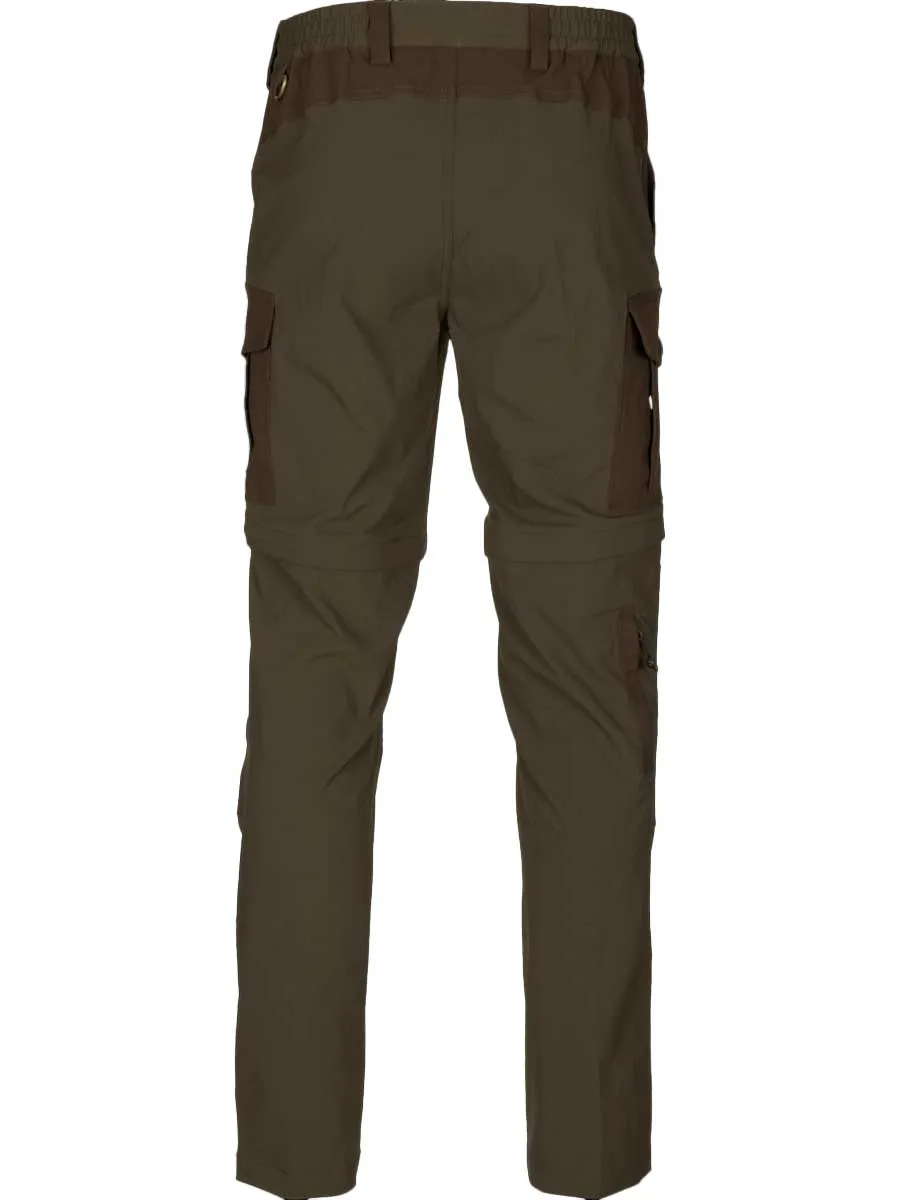 SEELAND Birch Zip-off Trousers - Men's - Pine Green/Demitasse Brown