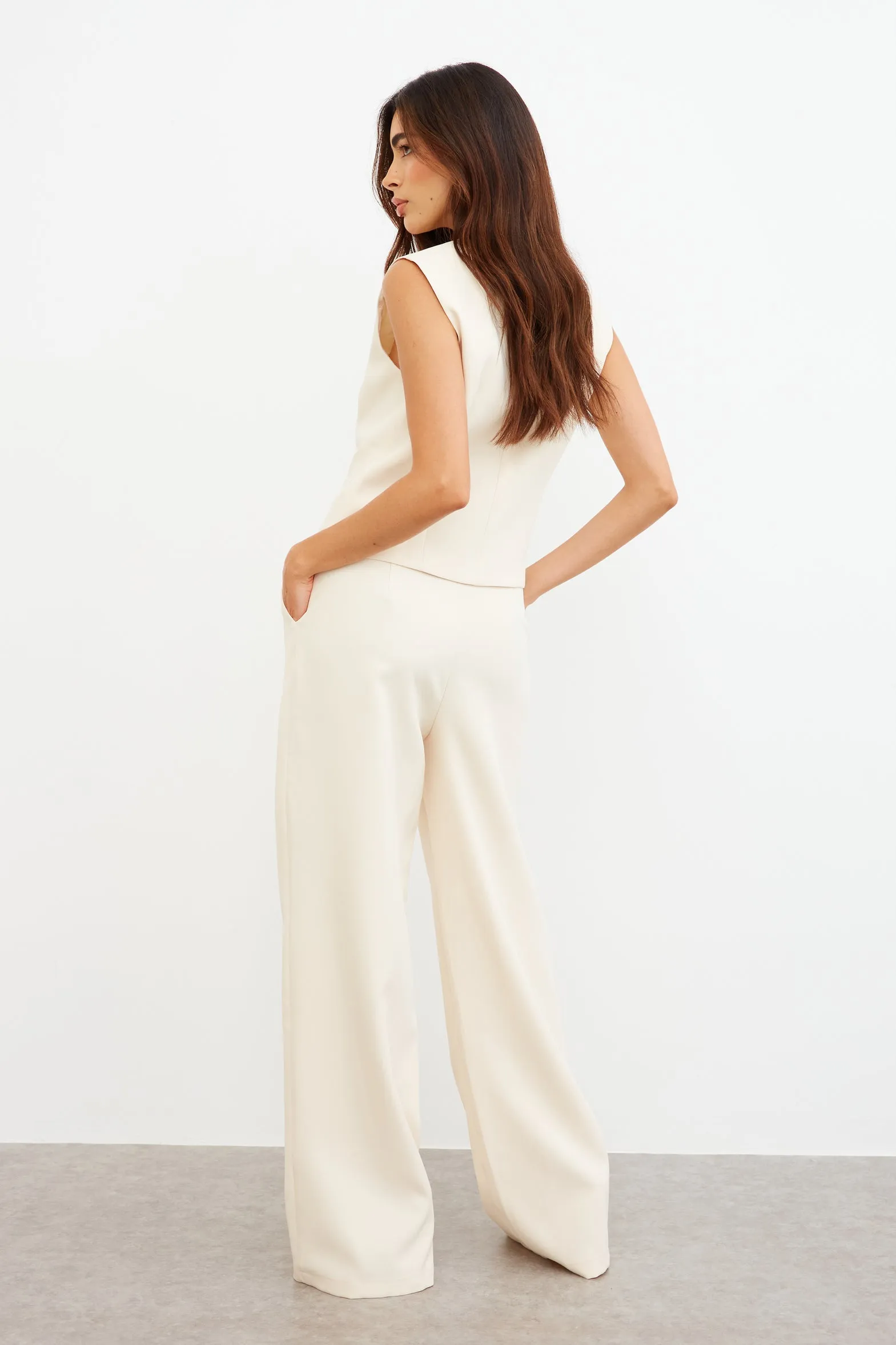 TAILORED WIDE LEG TROUSERS