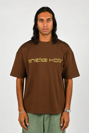 The Snake Hole 'Outta Space' Tee in Brown