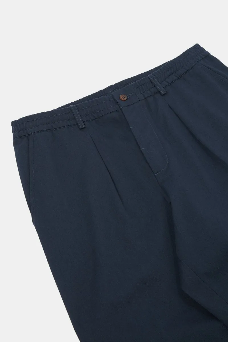 Universal Works Pleated Track Pant (Navy Twill)